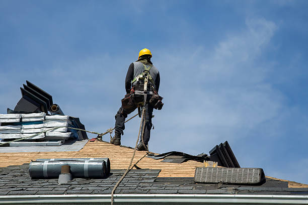 Professional Gutter Installation technician working in Edgewood, PA